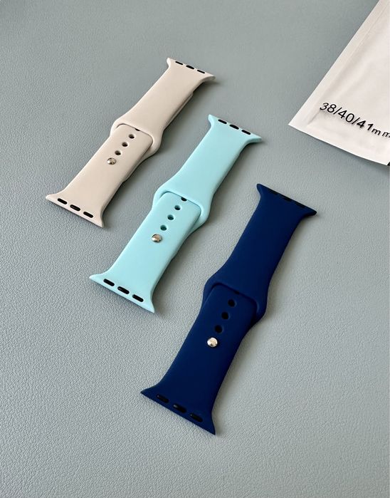 Ремешок на часы эпл watch 5/6/7 серии 38/40/41мм НОВЫЕ! Starlight