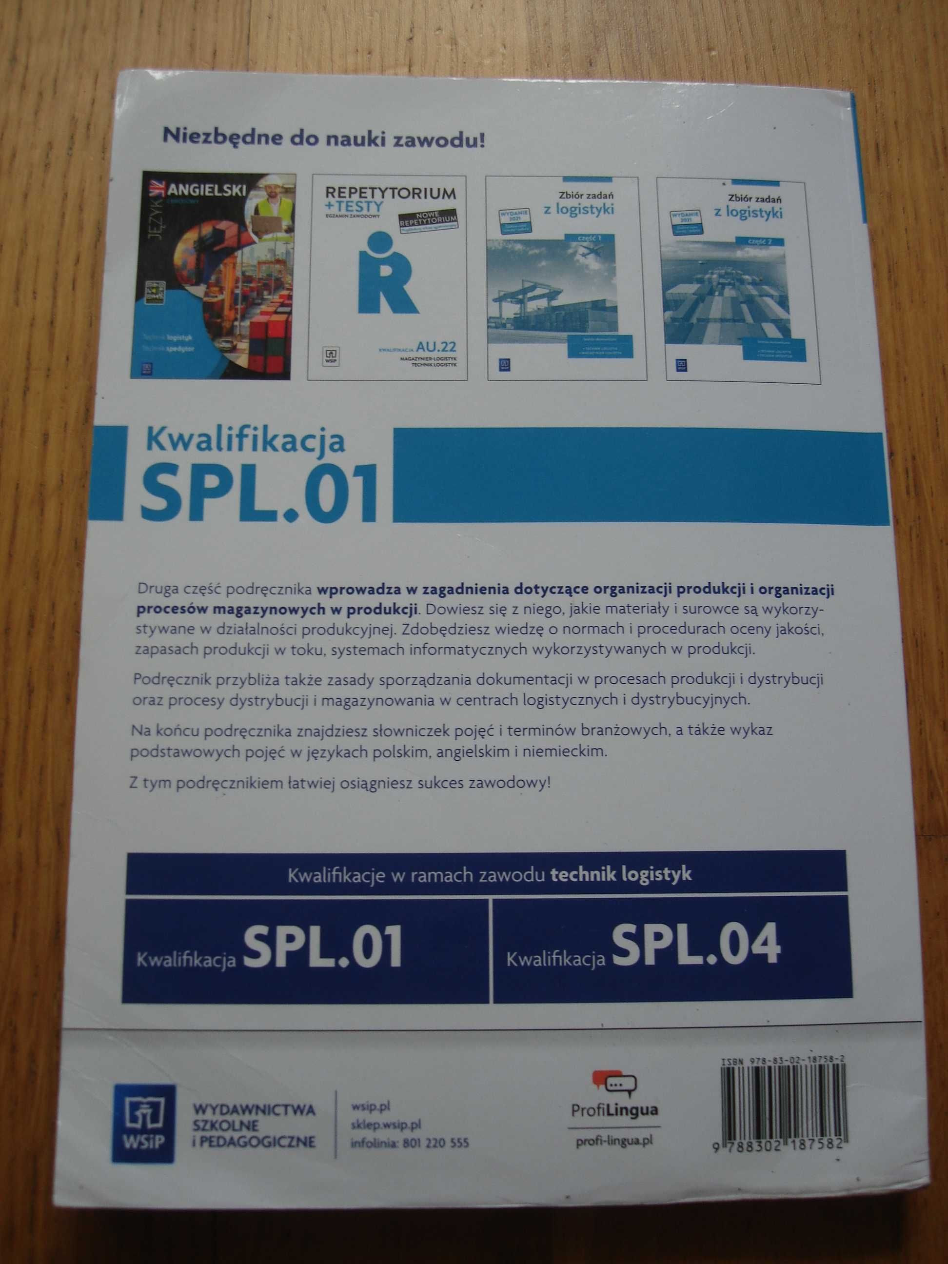 Obsługa magazynów SPL.01 część 2, podręcznik , WSiP