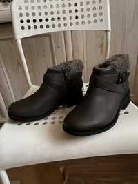 36.5 36 37 22.5 см UGG зимние зимові чоботи ботинки кожаные шкіряні