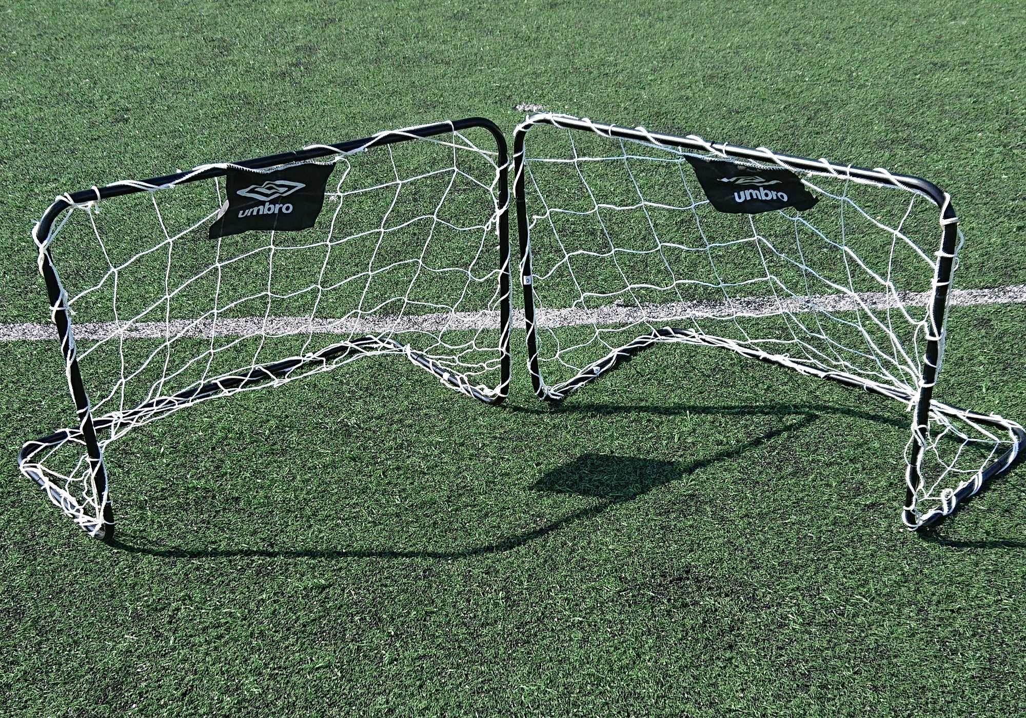 Bramki piłkarskie metalowe składane bramka dzieci zestaw 2 szt UMBRO