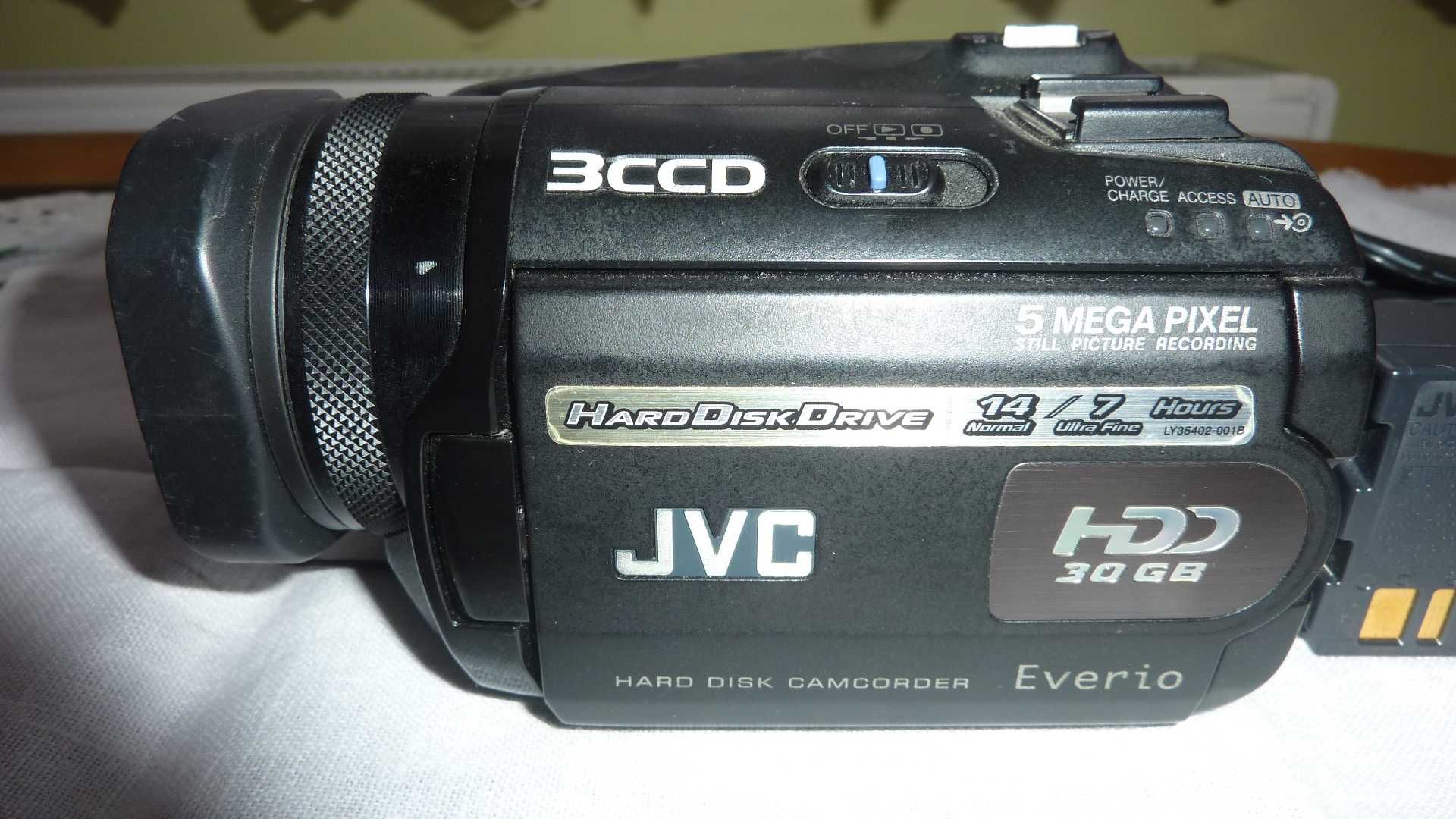 Kamera cyfrowa JVC GZ-MG505E 3CCD 5MegaPixel PL menu HDD 30GB.