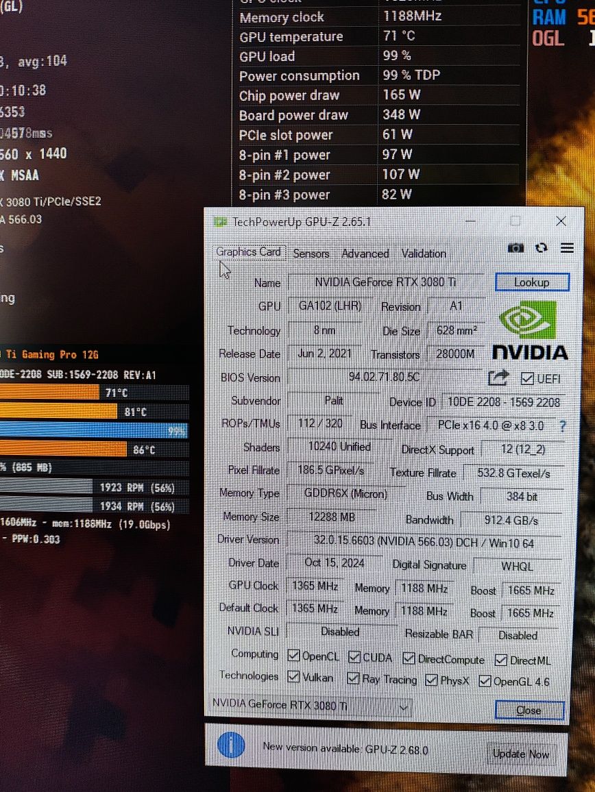 Відеокарта Palit RTX 3080Ti GameRock 12GB