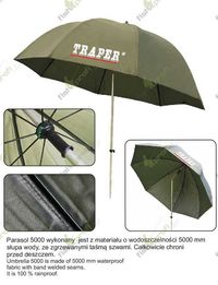 Зонт рыболовный TRAPER 68017 с регул углом наклона Parasol 5000