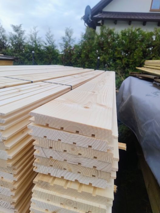 Deska Elewacyjna Pióro Wpust Podbitka Boazeria 240 cm