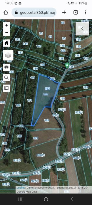 Działka rolna Czułów 70ary