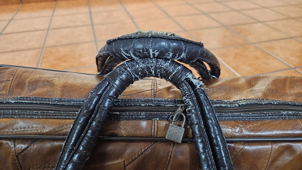 Mala de viagem em pele Lino Corelli