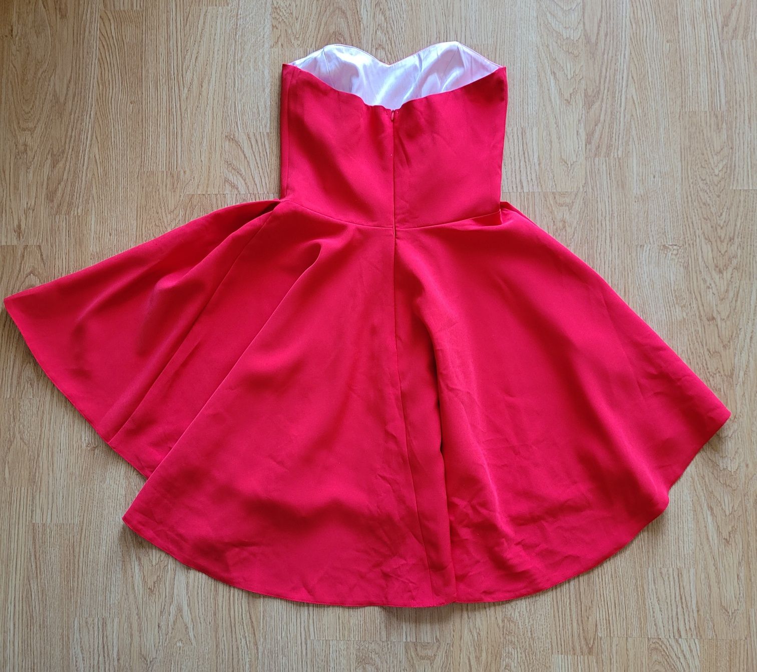 Sukienka gorsetowa czerwona agnes r.36