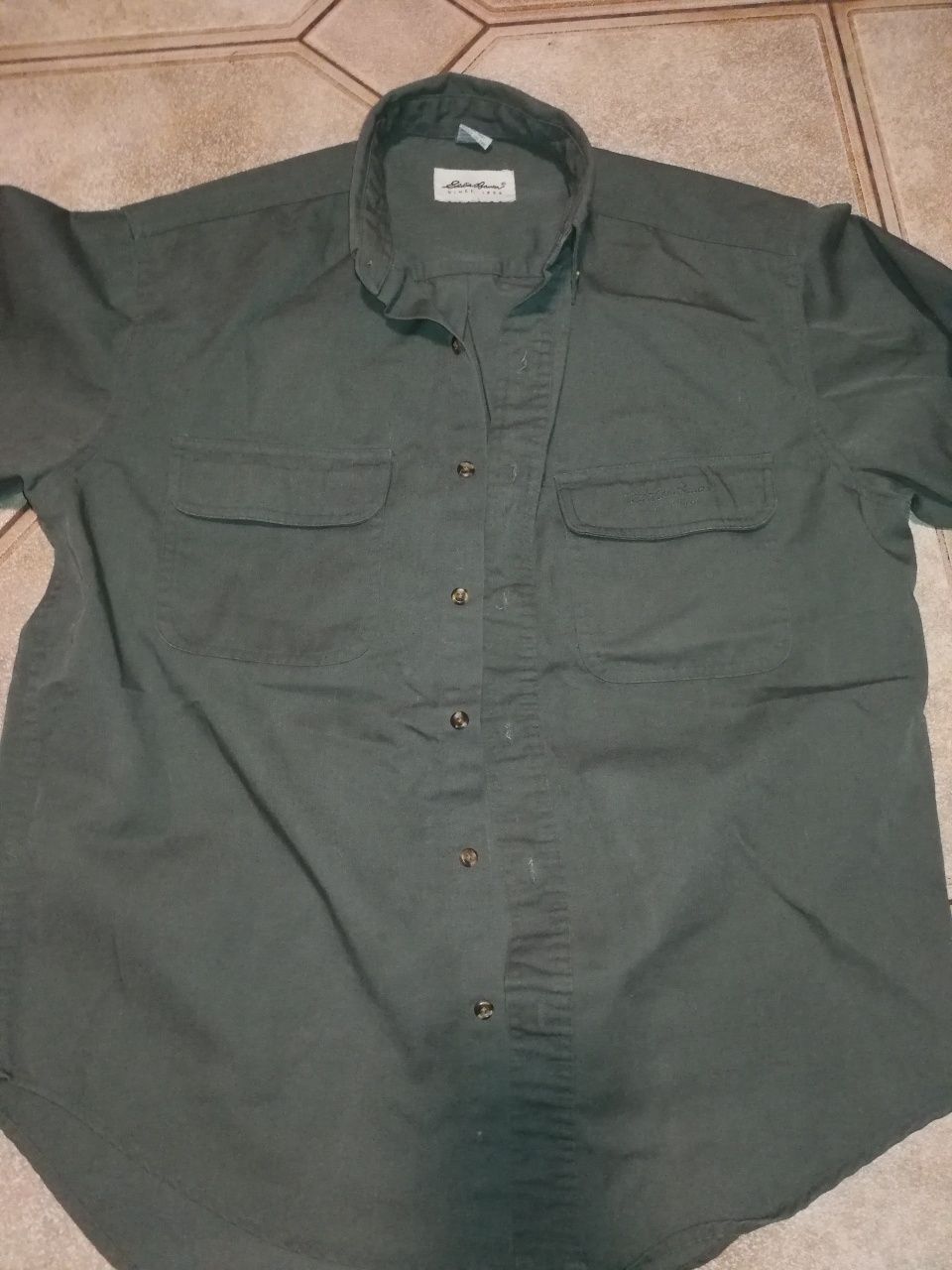 Джинсовая джинсовая рубаха EddieBauer