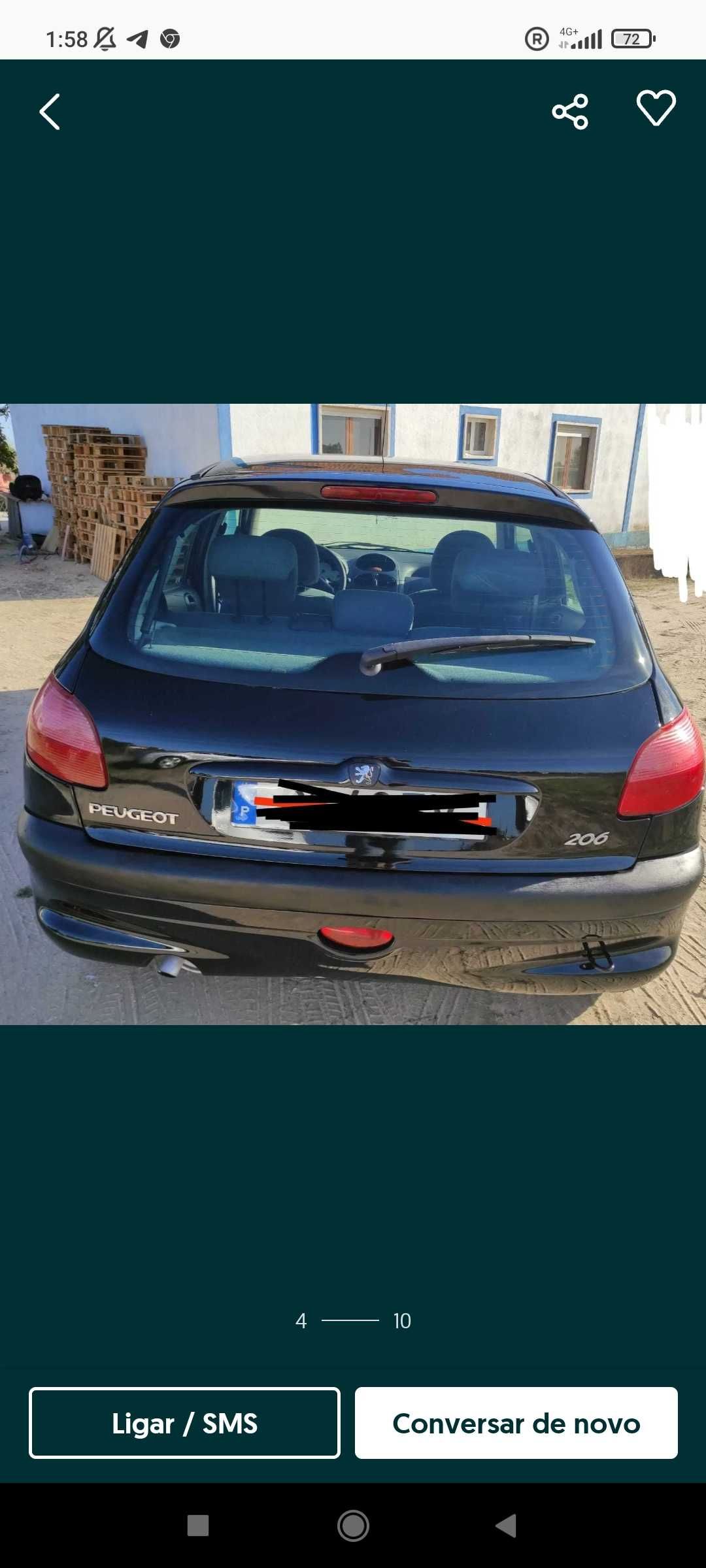 Peugeot 206 Gasolina e 5 portas