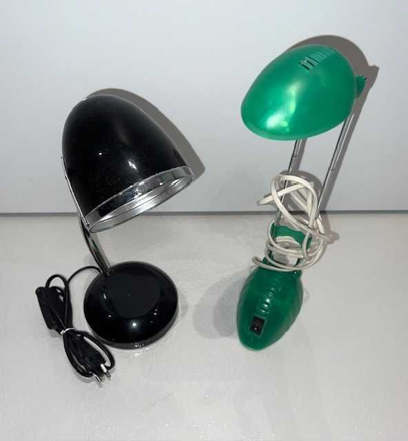 NOWODVORSKI czarna i zielona lampka na biurko 2szt.