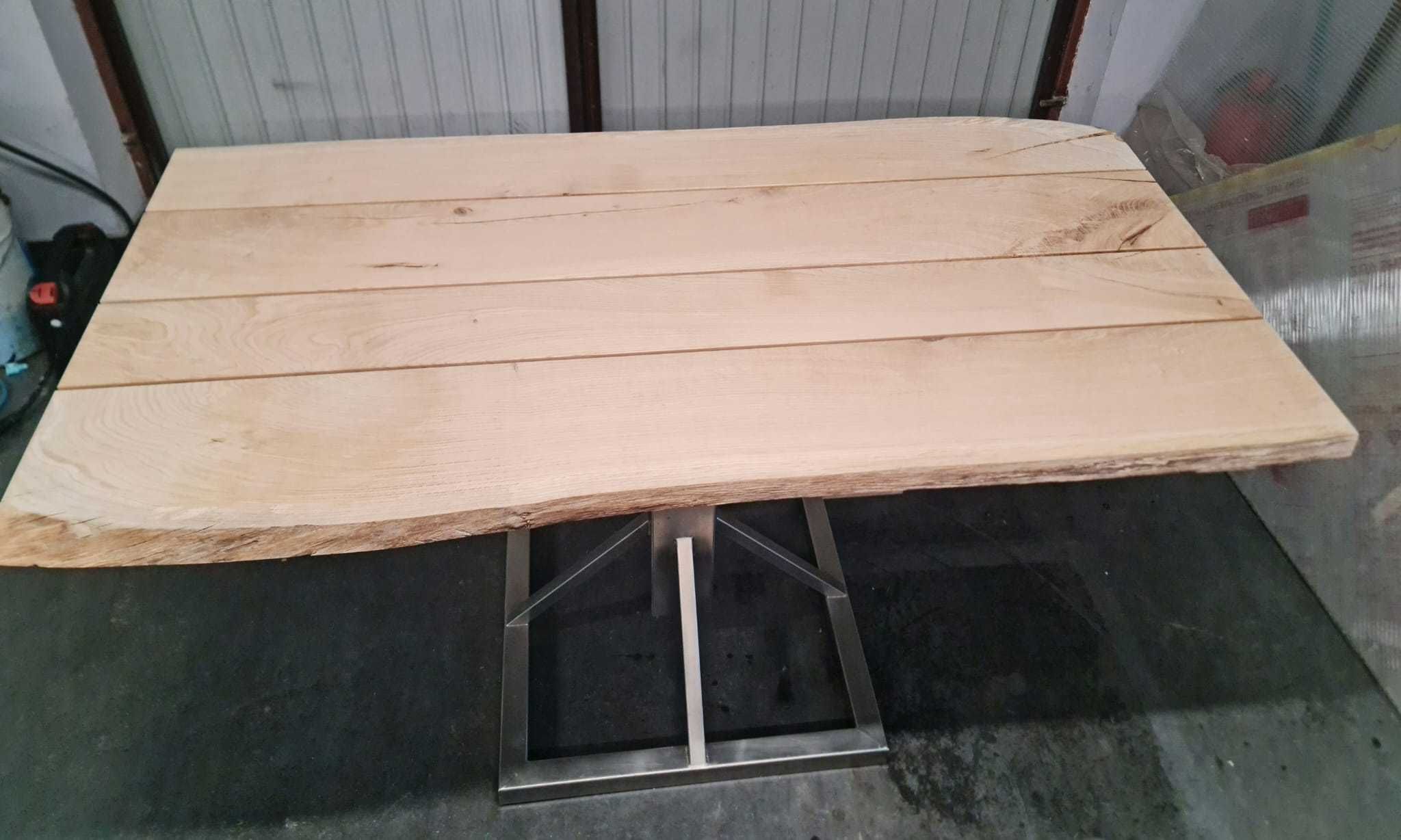 Stol  Ogrodowy   Loft   Rustykalny  Debowy  Blat    SOLIDNY  Ława Stół