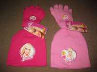 Conjunto de Gorro + Luvas da Barbie/Novo e com Etiqueta!