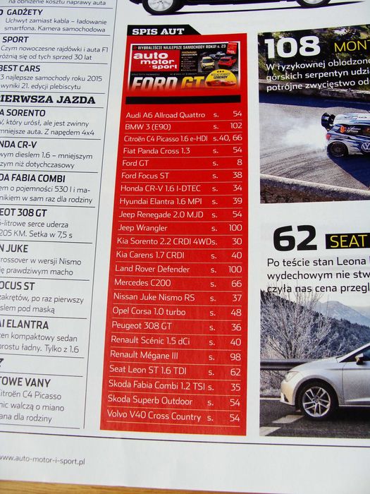 Czasopismo - Auto Motor i Sport - nr 3/2015