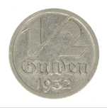 Wolne Miasto Gdańsk (Freie Stadt Danzig) 1/2 Guldena 1932 rok
