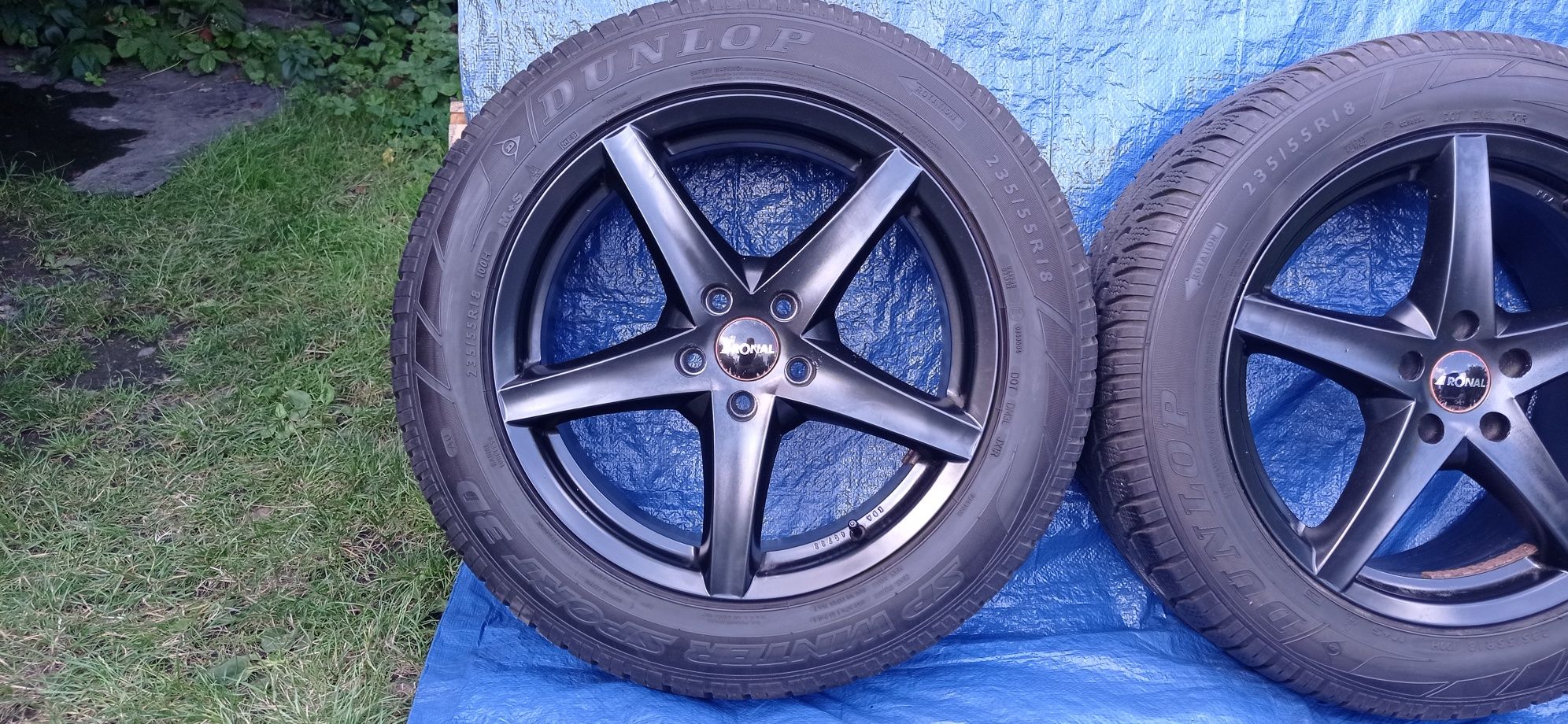 Felgi Koła Aluminiowe 235/55/R18 DUNLOP 7mm 5x114.3 NISSAN MAZDA KIA
