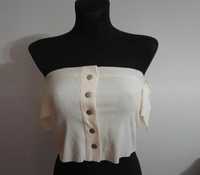 Prążkowany crop top L / 40