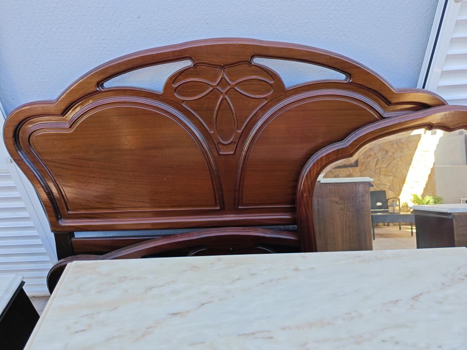 Conjunto Quarto de Casal em Mogno Maciço