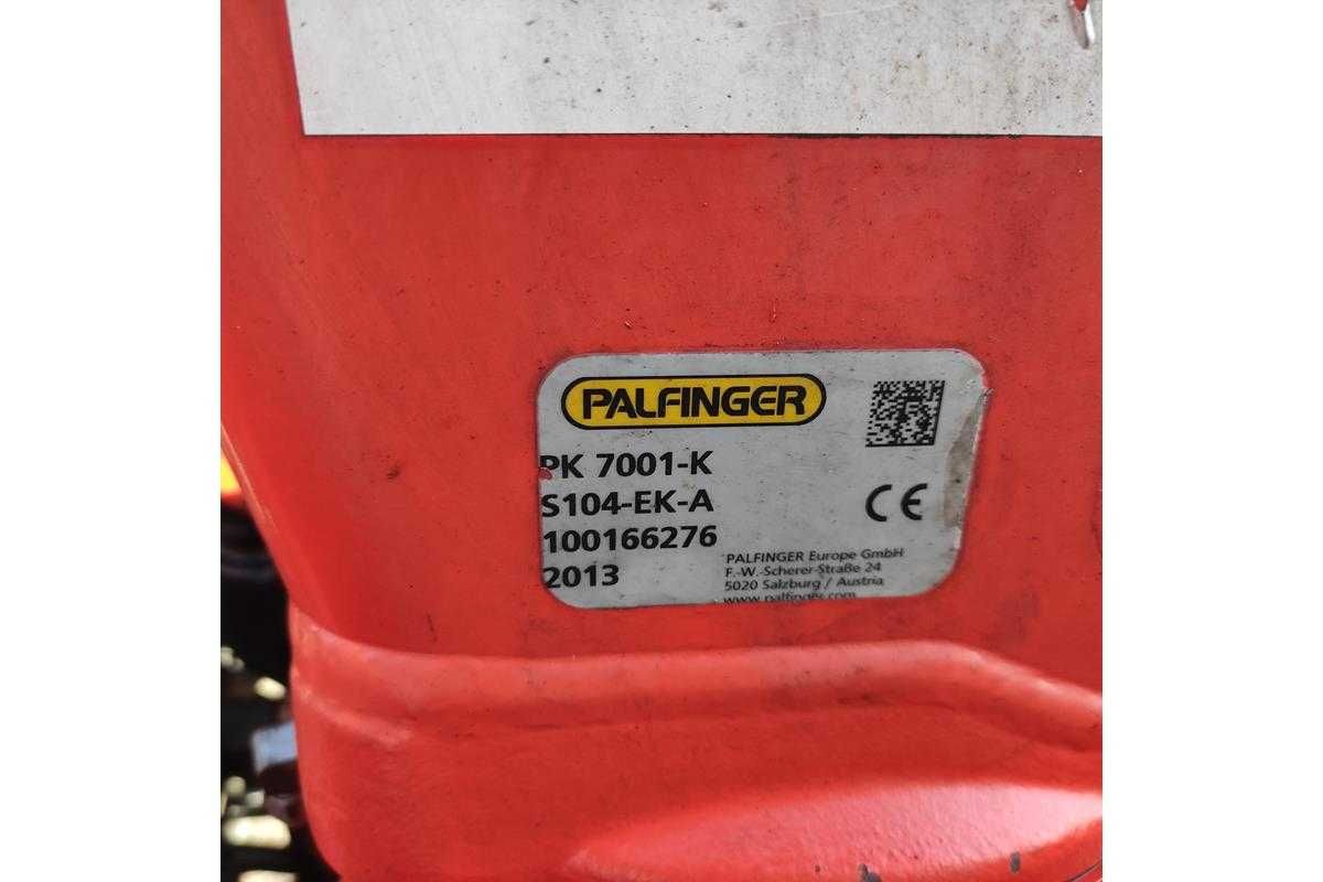 hds manipulator palfinger 7001 rok 2013 hiab fassi hmf atlas