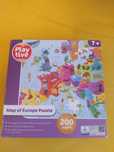 Puzzle dla dzieci duże 200el. mapa świata ilustrowana