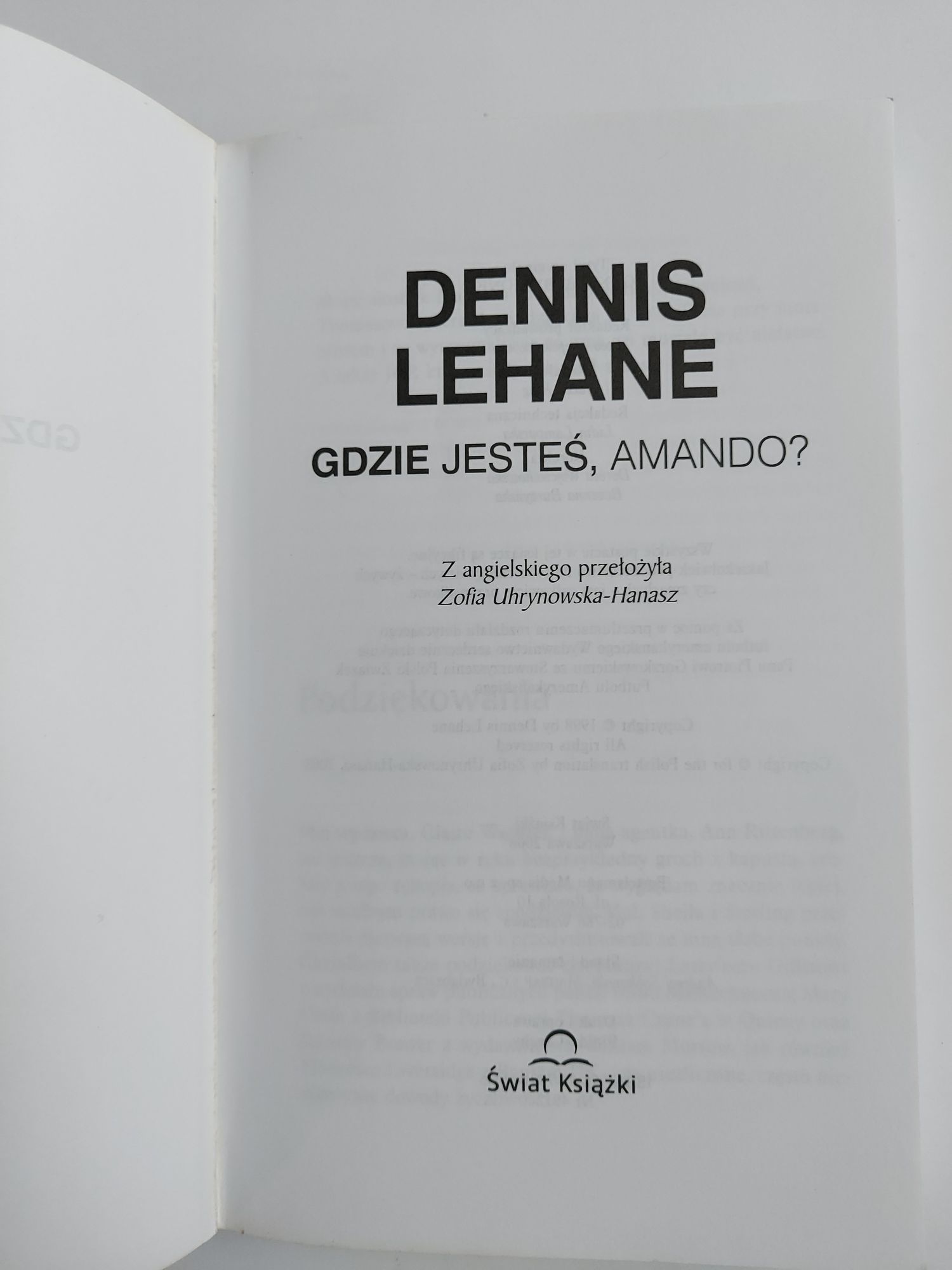Gdzie jesteś Amando? - Dennis Lehane