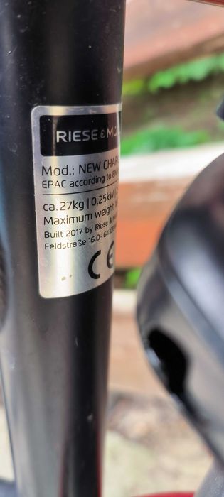 Rower Elektryczny riese muller new charger bosch