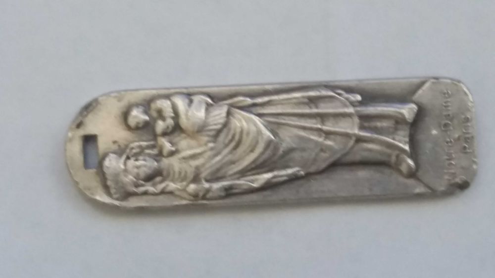 P L255, starocie rzadkie  medal Madonna Notre Dame Paris