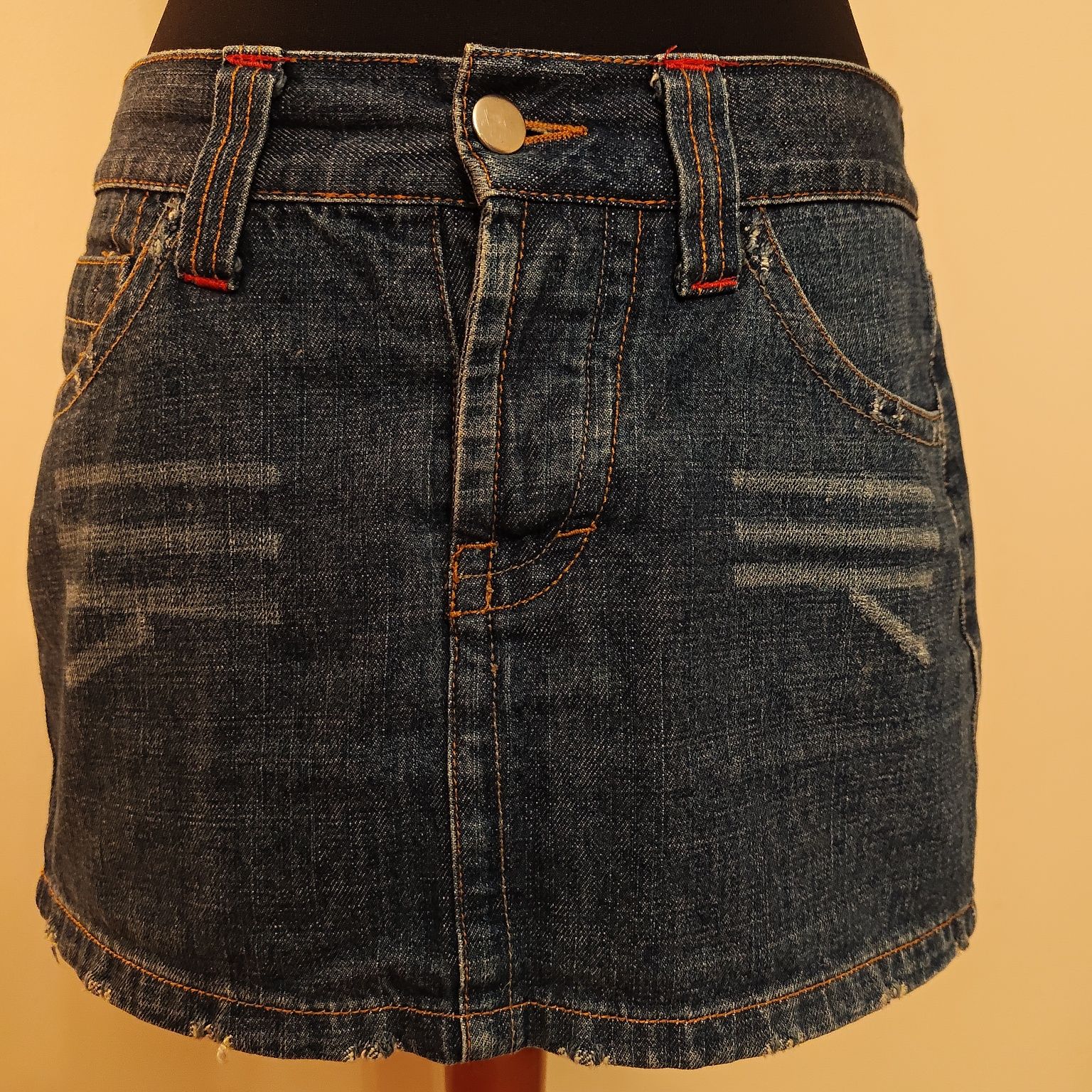 Spódnica mini jeans włoska