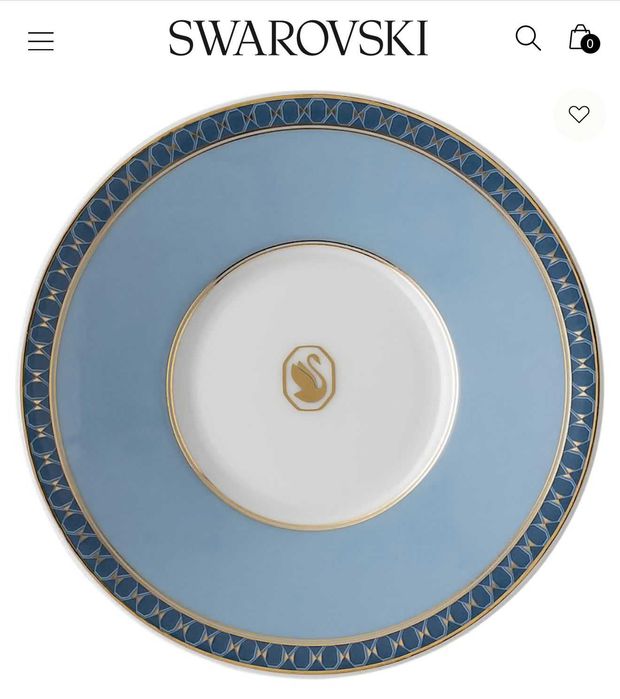 Conjunto pires e chávena de café SWAROVSKI