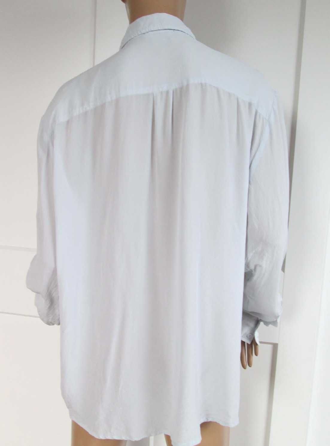 Monoprix femme  jedwabna bluzka koszula vintage 100% jedwab XL XXL