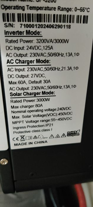 Сонячний інвертор + Lifpo4 8s