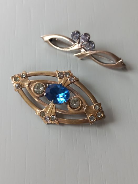 Брошь серебро 875проба звезда