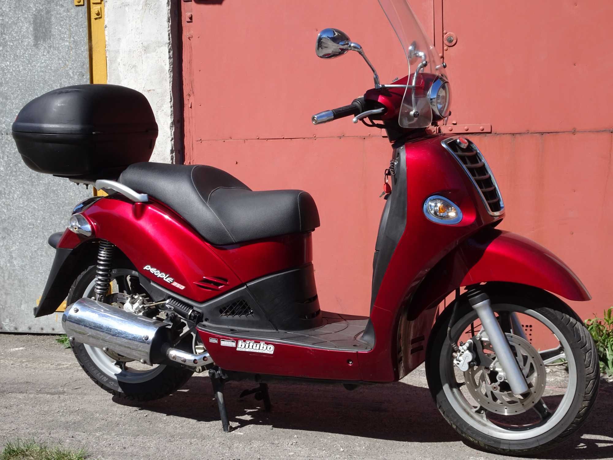Kymco People 250 Bezwypadkowy z Niemiec  Kufer Szyba. beverly scarabeo