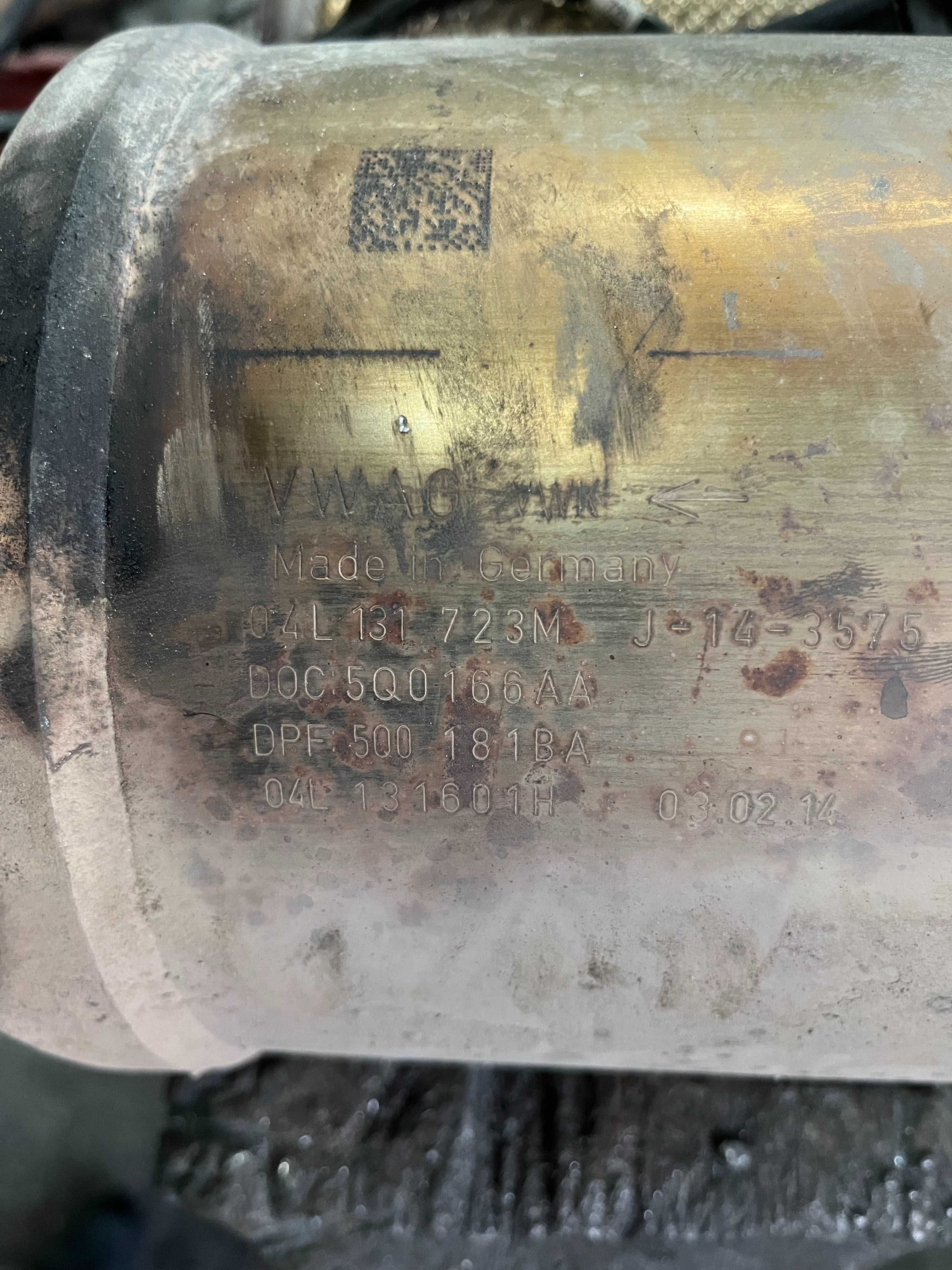 DPF / Katalizator 04L131.723M / 04L131.690T 1.6 TDI Skoda Octavia 3