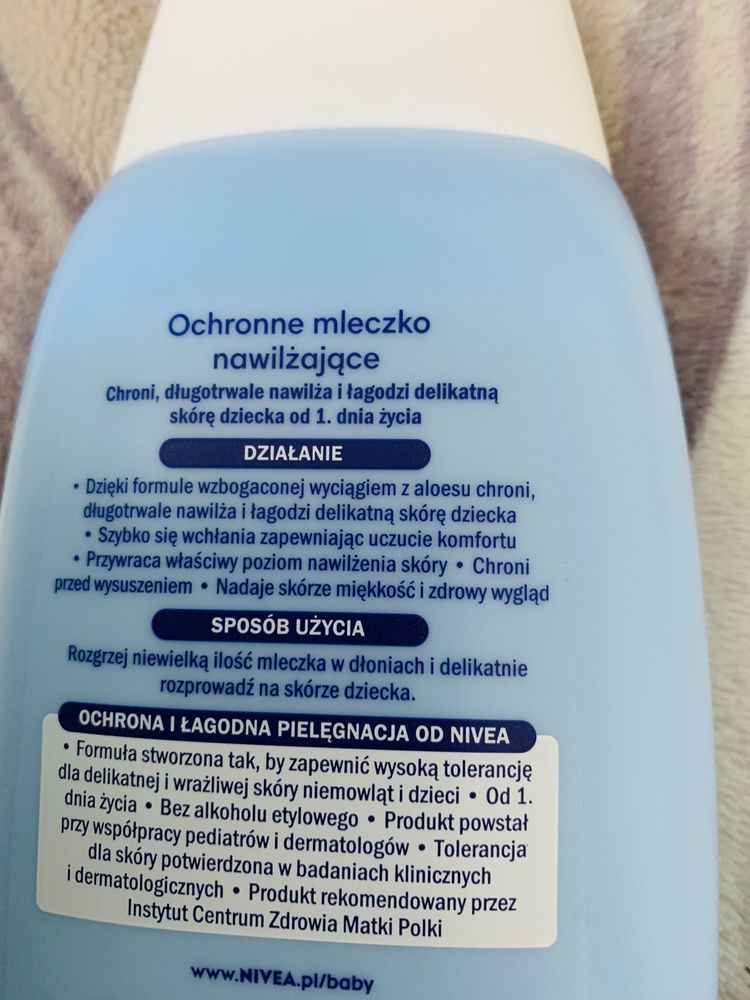 Nivea BABY Ochronne mleczko nawilżające 500 ml nivea