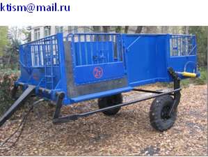 Прицеп ТТ-1с Опускающаяся тележка-трап для перевозки животных
