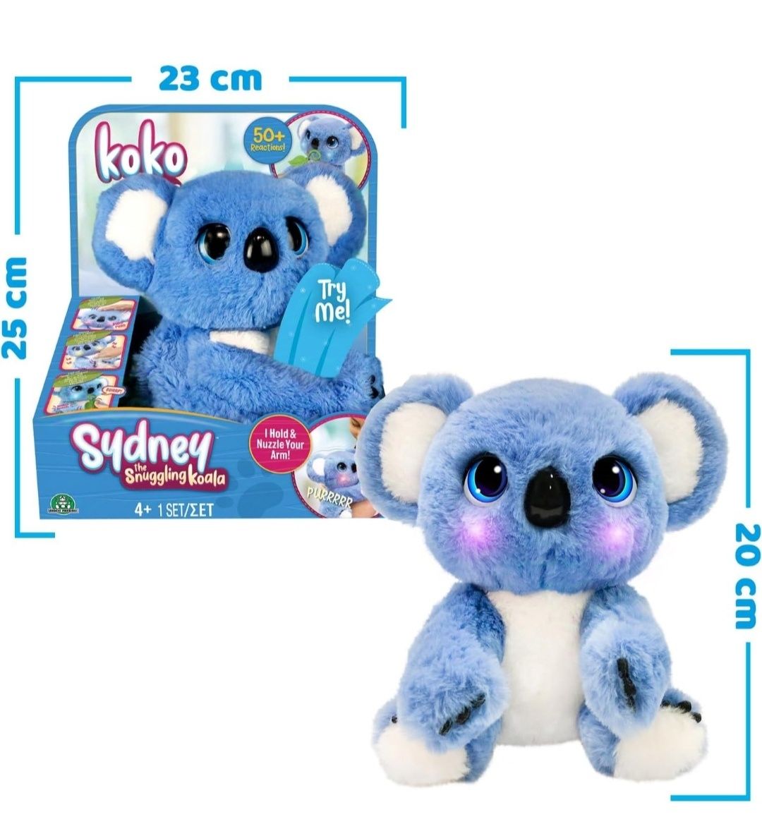 NOWA oryginalna Koko calins koala 50 reakcji zabawka interaktywna