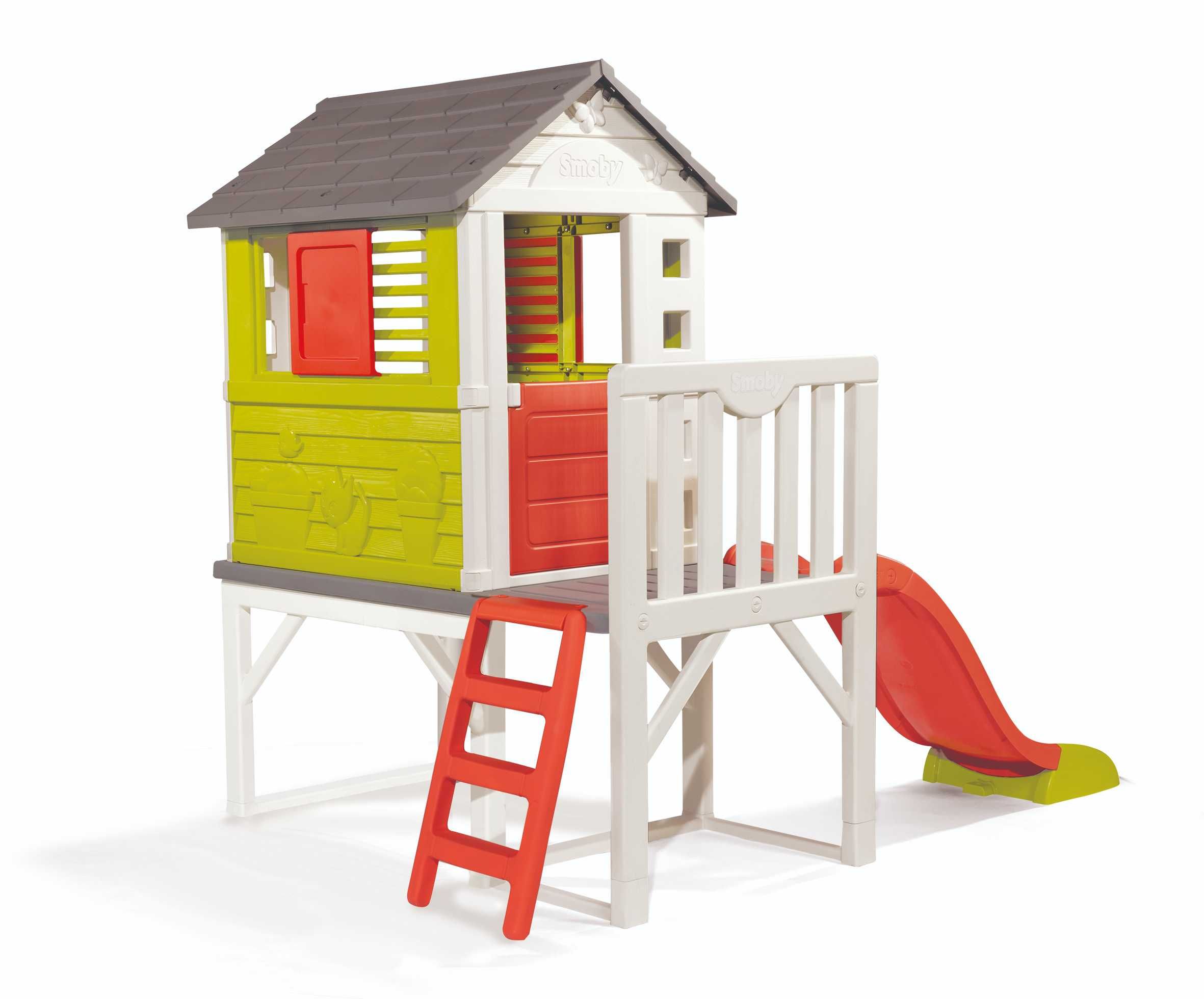 Дитячий будиночок на опорах Smoby Літній відпочинок з гіркою (810800)