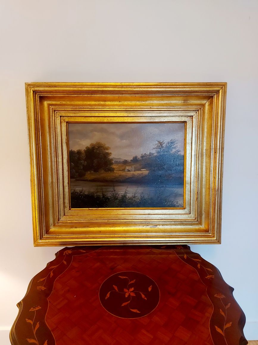 Pintura do Séc. XIX a óleo sob tela do pintor inglês John Cross