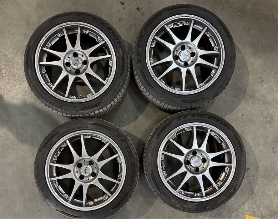 Диски 4х100 R17 DOTZ + гума літо 205/50 r17