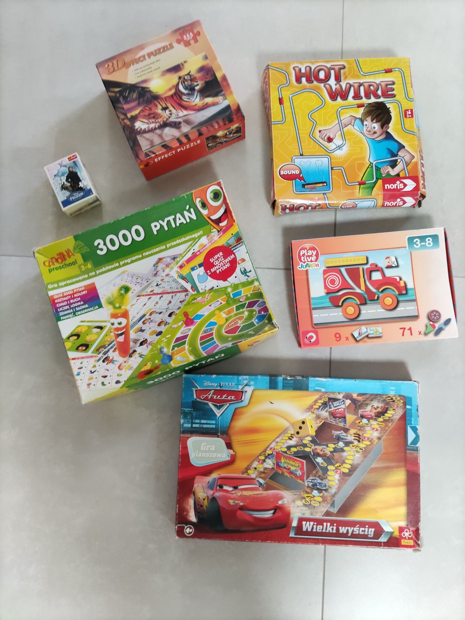 Gry puzzle cars Frozen 3000 pytań carotina magnesy