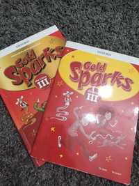Podręcznik z płytą CD oraz ćwiczenia Gold Sparks 3