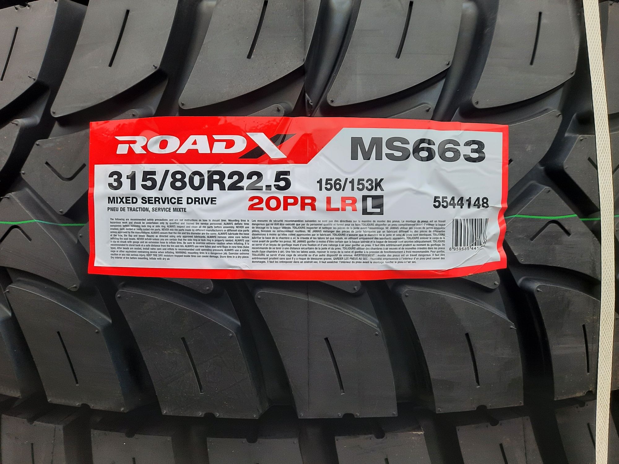 Opony nowe 315/80 R22.5 BLACKLION BD 280 Roadx budowlane