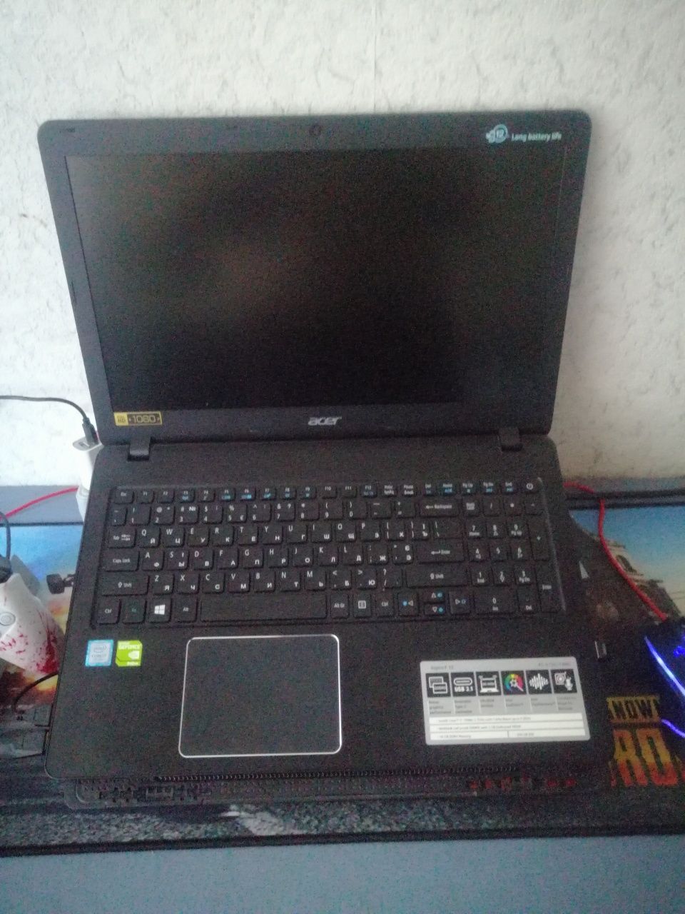 Ігровий ноутбук Acer Aspire F15 f5-573g