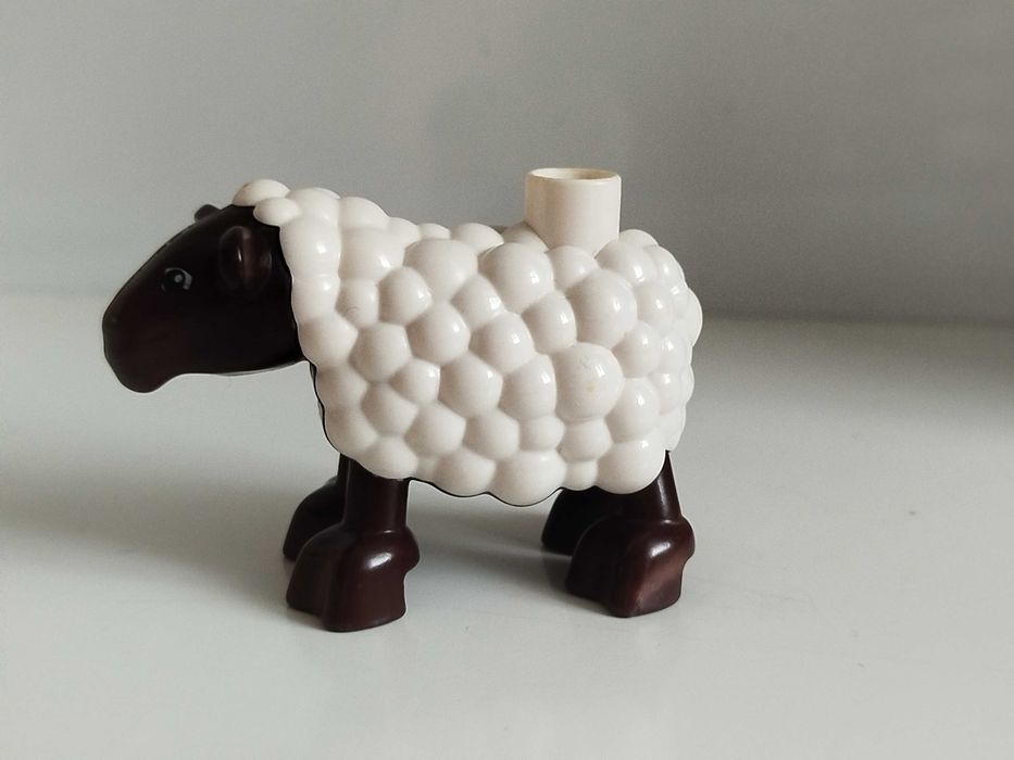 Lego Duplo zwierzęta - biała owca, owieczka