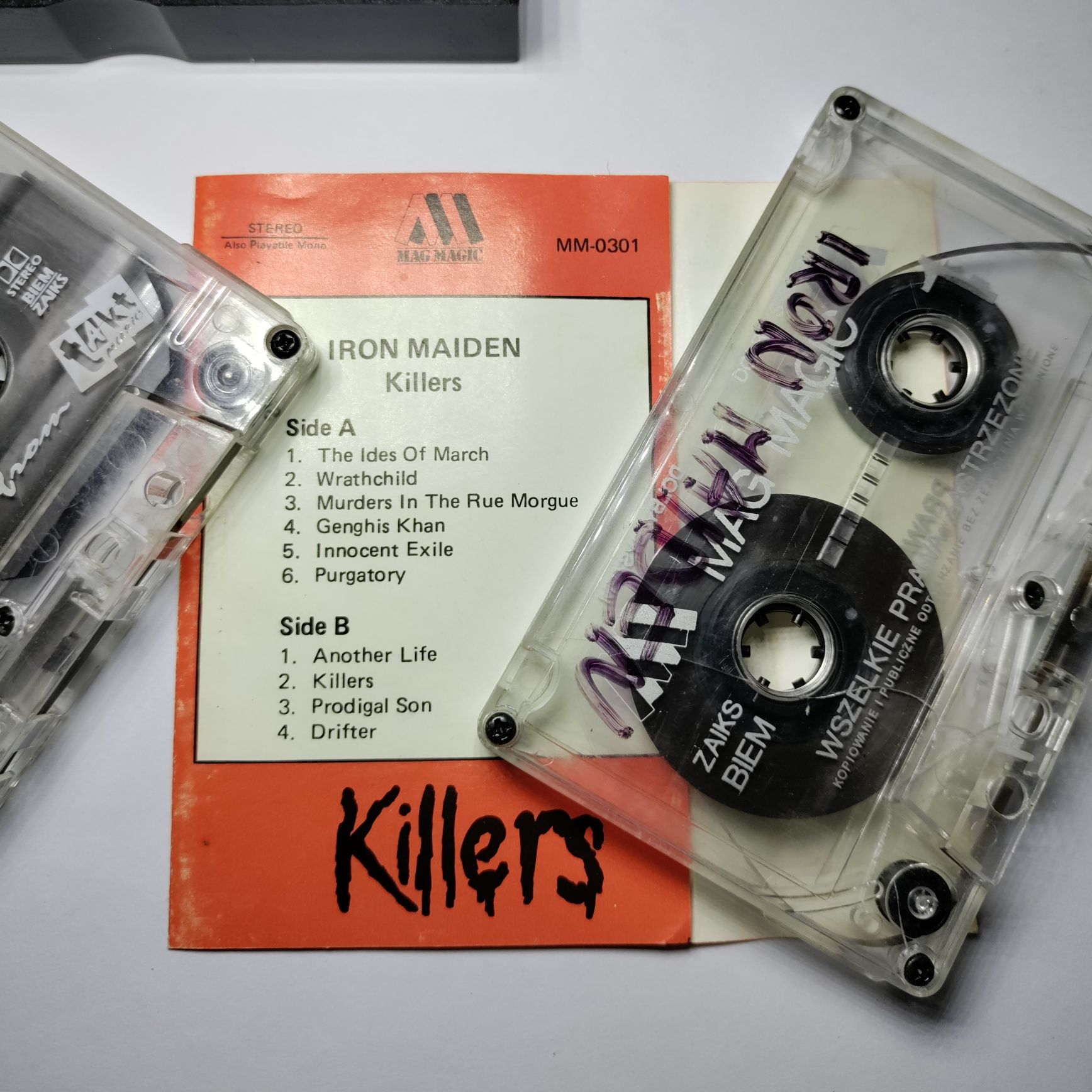Sprawna kaseta magnetofonowa Iron Maiden Killers Mag Magic
