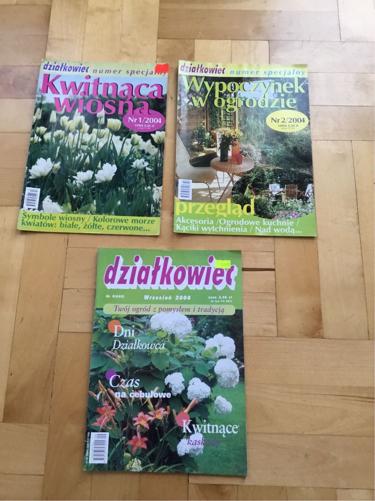 Magazyn działkowiec z 2004 roku,plus numery specjalne