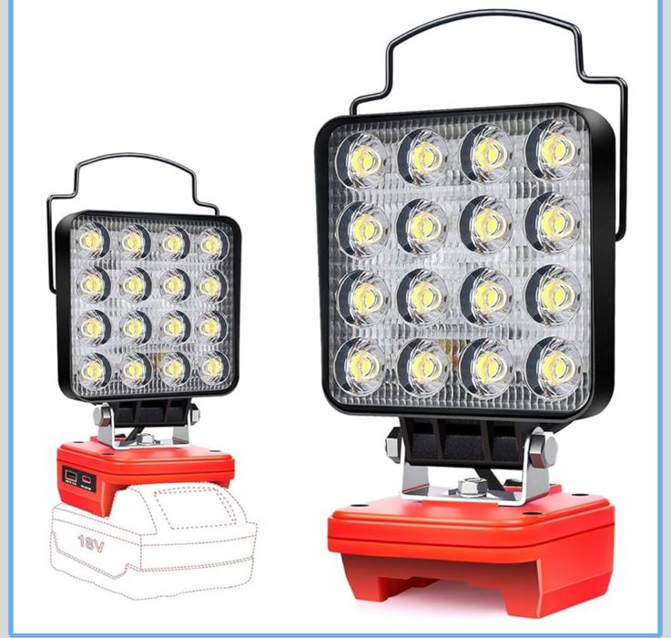 EDTRANLampa robocza led pod akumulator Milwaukee 18V