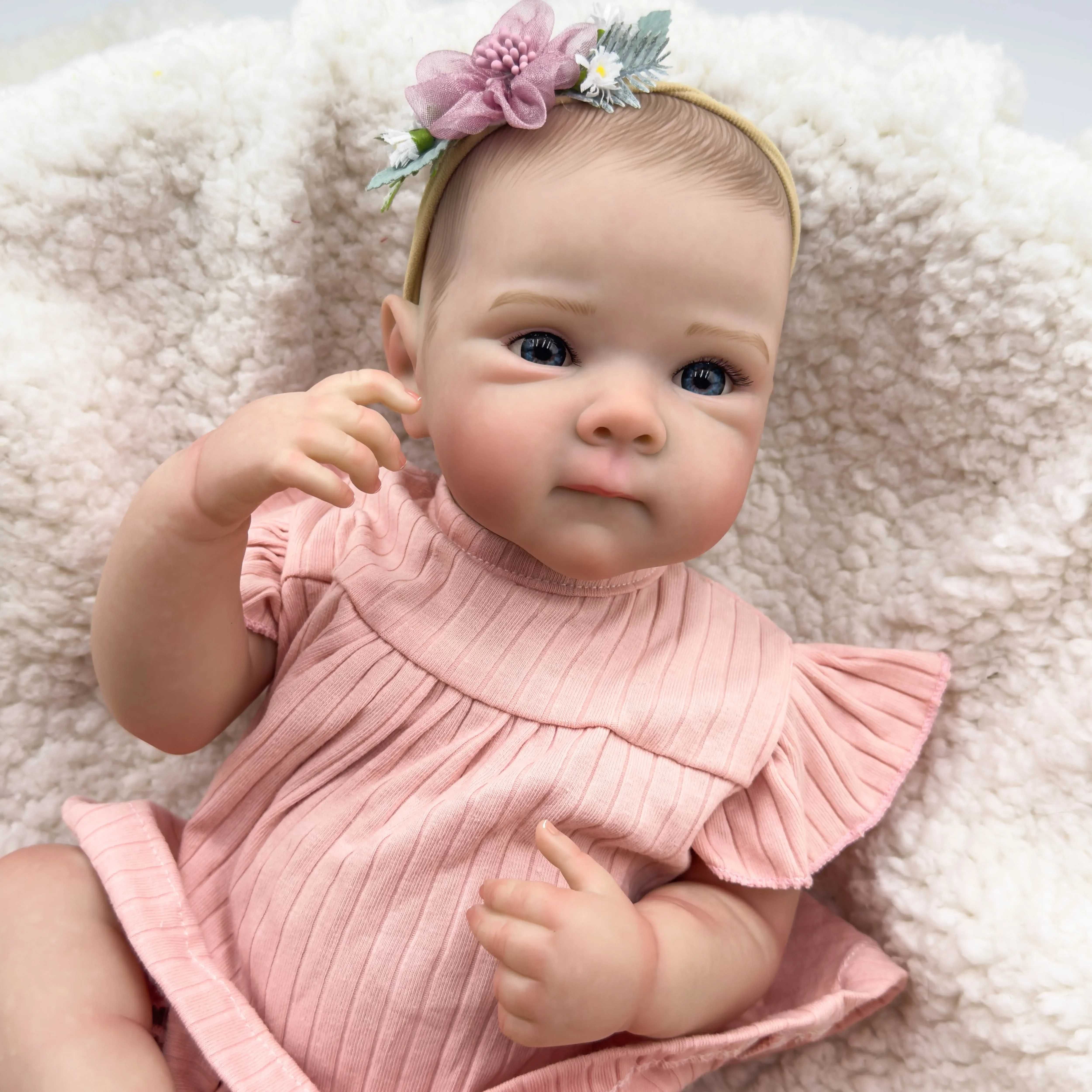 Lalka Reborn Jak Prawdziwe Niemowlę z Ładną Buźką i Pięknymi Oczkami