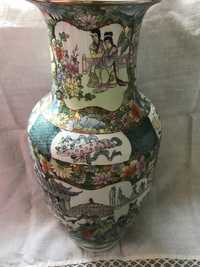 Керамическая  большая ваза ручная роспись