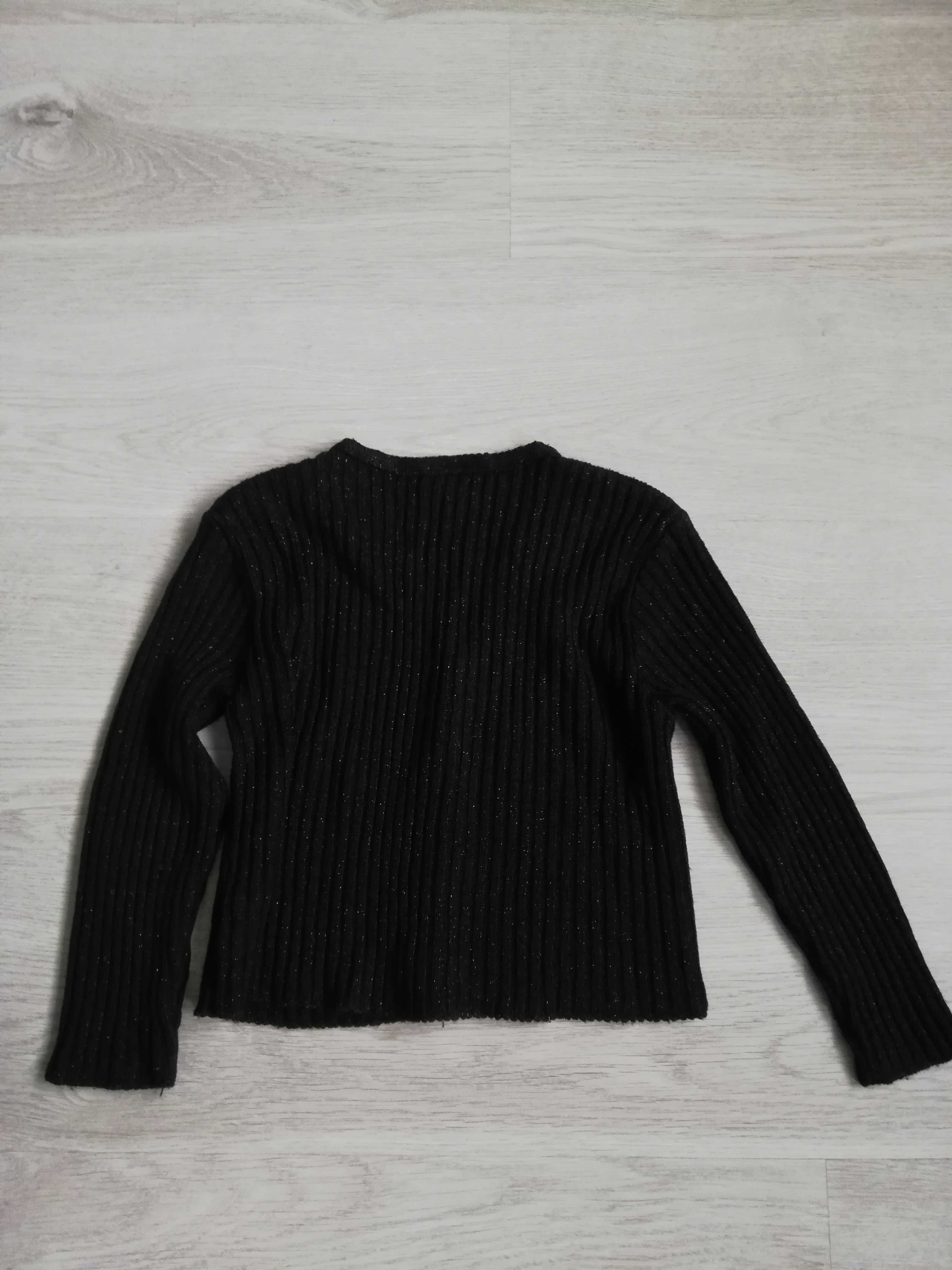 sweter dziecięcy czarny roz. 110